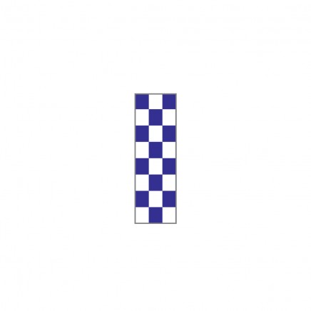 Лента идентификационная бело-фиолетовая шахматная доска