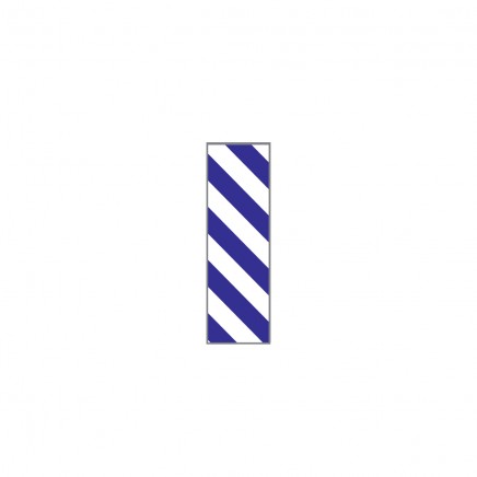 Лента идентификационная бело-фиолетовая диагональная полоска