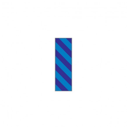Лента идентификационная сине-фиолетовая диагональная полоска