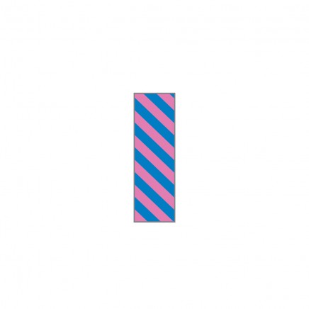 Лента идентификационная сине-розовая диагональная полоска